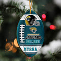 Jacksonville Jaguars Wooden Ornament 2 Sides Personalized Your Name, Sport Team Ornament, Sport Hanging Decorations, Sport Gifts