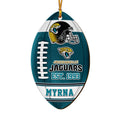 Jacksonville Jaguars Wooden Ornament 2 Sides Personalized Your Name, Sport Team Ornament, Sport Hanging Decorations, Sport Gifts