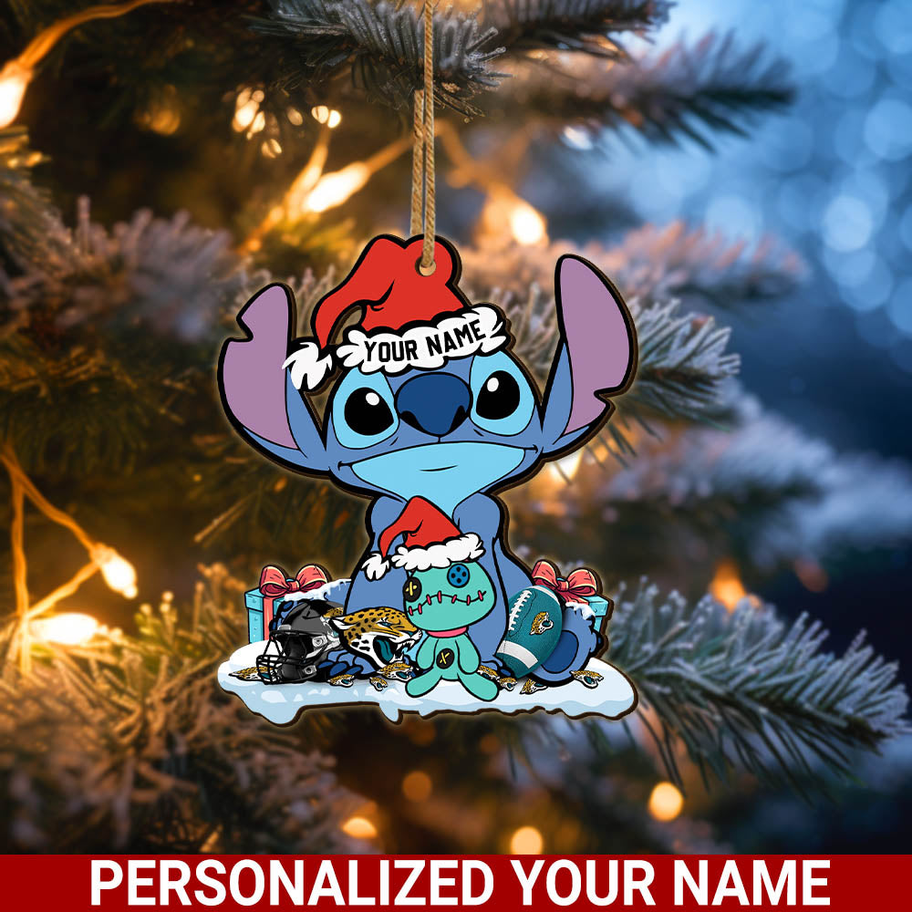 Jacksonville Jaguars Wooden Ornament Personalized Your Name , Football Team And St Ornament, Christmas Gift For Football Fan ETHY-52633