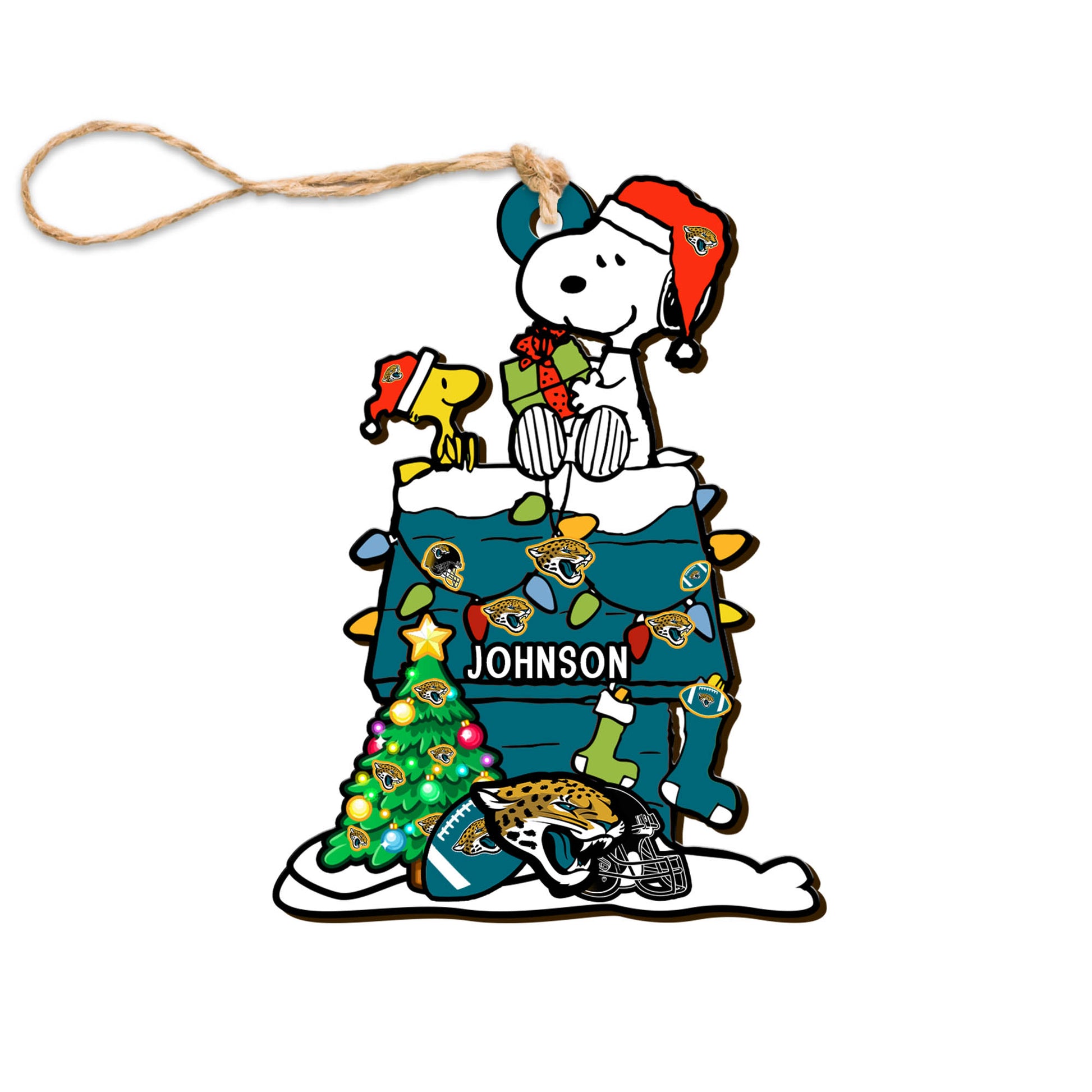Jacksonville Jaguars Wooden Ornament Personalized Your Name, SN Ornament, Christmas Gifts For Sport Lovers, Sport Home Decorations ETHY-52323