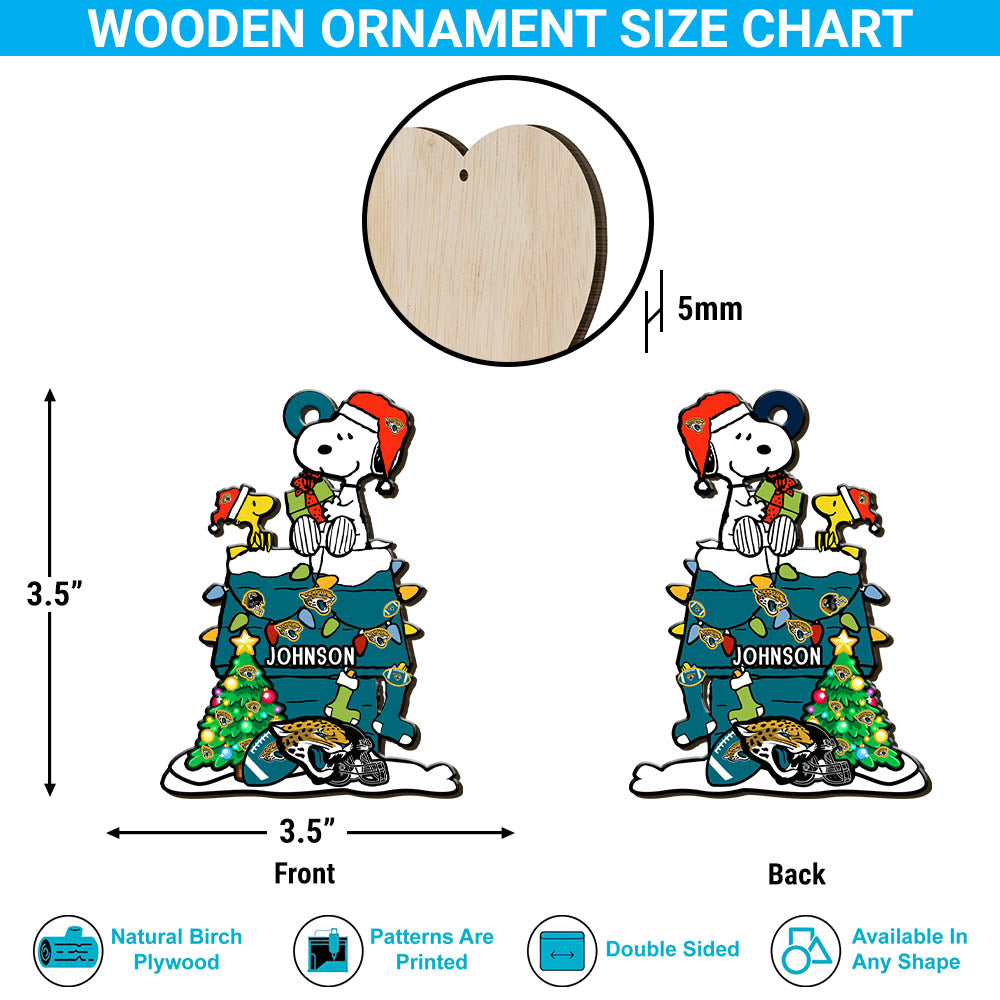 Jacksonville Jaguars Wooden Ornament Personalized Your Name, SN Ornament, Christmas Gifts For Sport Lovers, Sport Home Decorations ETHY-52323