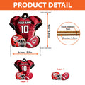 Kansas City Chiefs 2 Layered Piece Wooden Ornament Custom Name And Number, Sport Team Ornament, Sport Gifts ETRG-52175