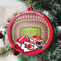 Kansas City Chiefs  3 Layered Piece Wooden Ornament Custom Your Family Name, Sport Stadium Ornament, Sport Gifts ETRG-52162