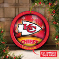 Kansas City Chiefs Circle Aluminium Custom Ornament 2 Side Trending New Arrivals H52912 ETUG311023