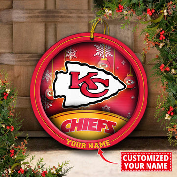 Kansas City Chiefs Circle Aluminium Custom Ornament 2 Side Trending New Arrivals H52912 ETUG311023