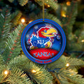 Kansas Jayhawks Circle Aluminium Custom Ornament 2 Side Trending New Arrivals H52912 ETUG311023