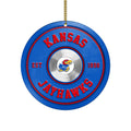 Kansas Jayhawks Fitness Circle Aluminium Ornament 2 Side Trending New Arrivals H52883 ETUG311023