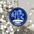 Kentucky Wildcats Circle Aluminium Custom Ornament 2 Side Trending New Arrivals H52912 ETUG311023