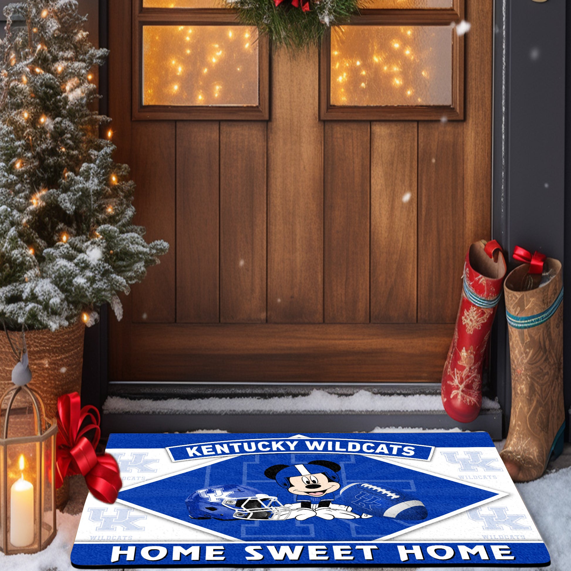 Kentucky Wildcats Doormat, Sport Team And MK Doormat, FootBall Fan Gifts