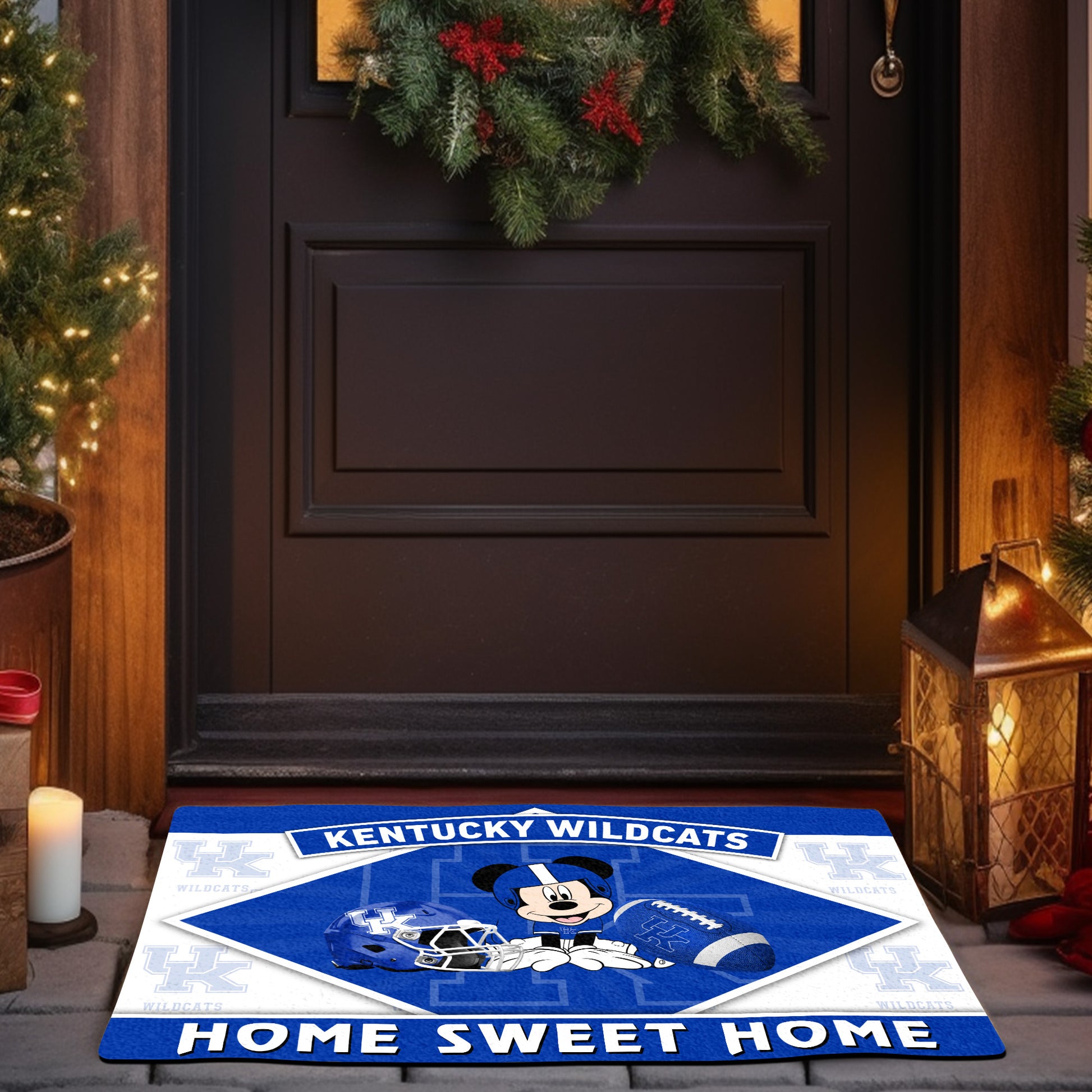 Kentucky Wildcats Doormat, Sport Team And MK Doormat, FootBall Fan Gifts