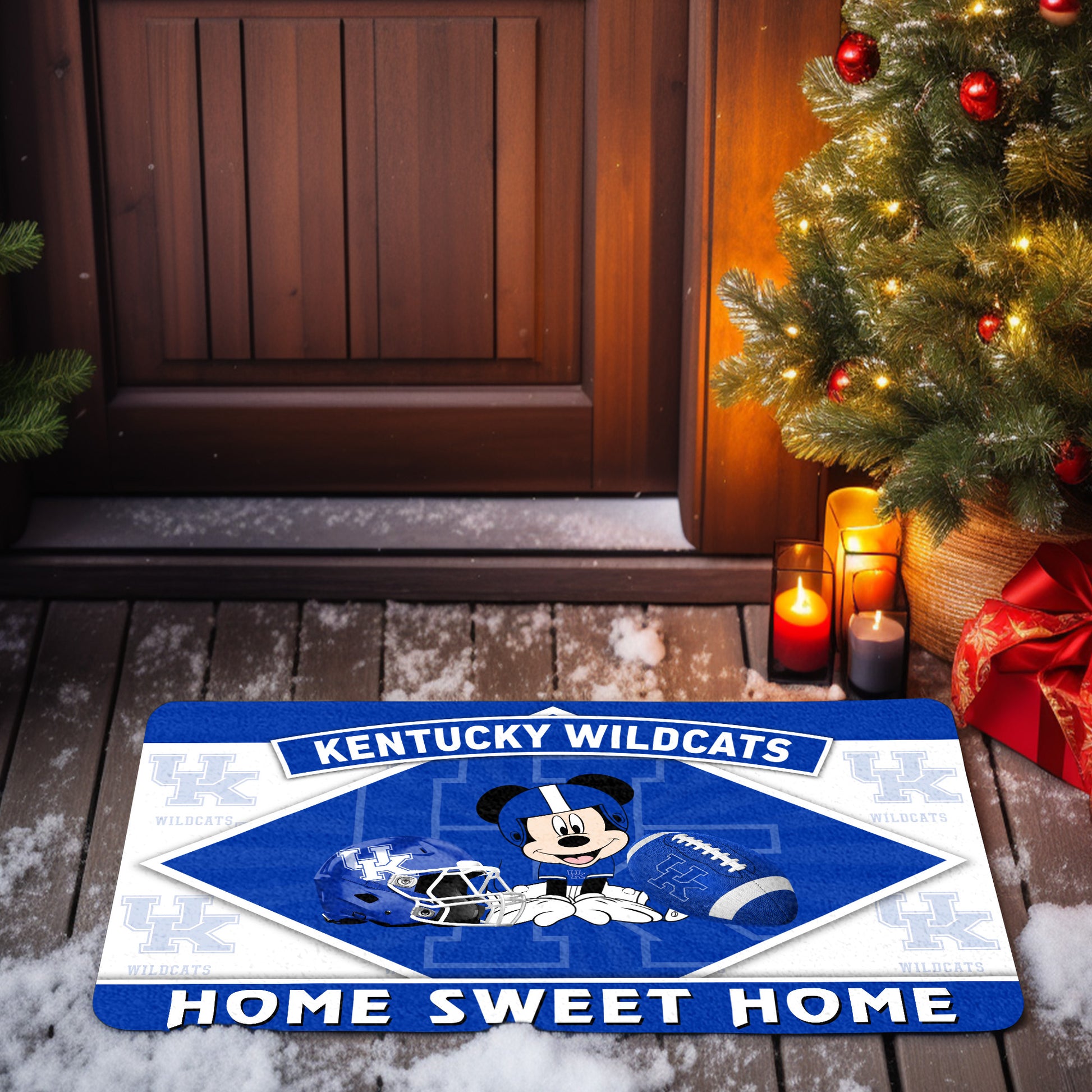 Kentucky Wildcats Doormat, Sport Team And MK Doormat, FootBall Fan Gifts