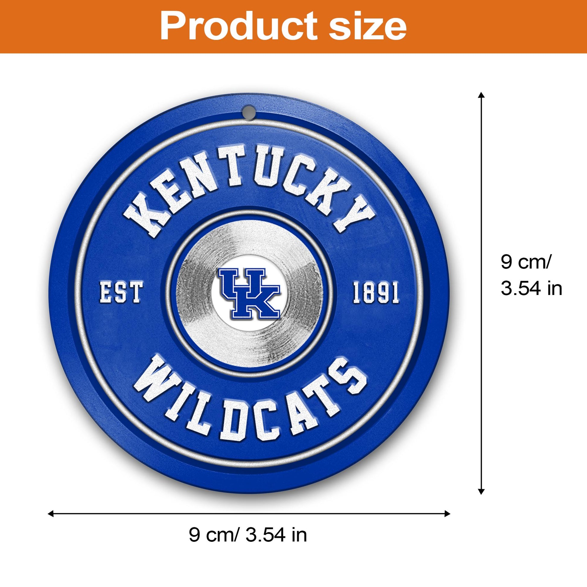 Kentucky Wildcats Fitness Circle Aluminium Ornament 2 Side Trending New Arrivals H52883 ETUG311023
