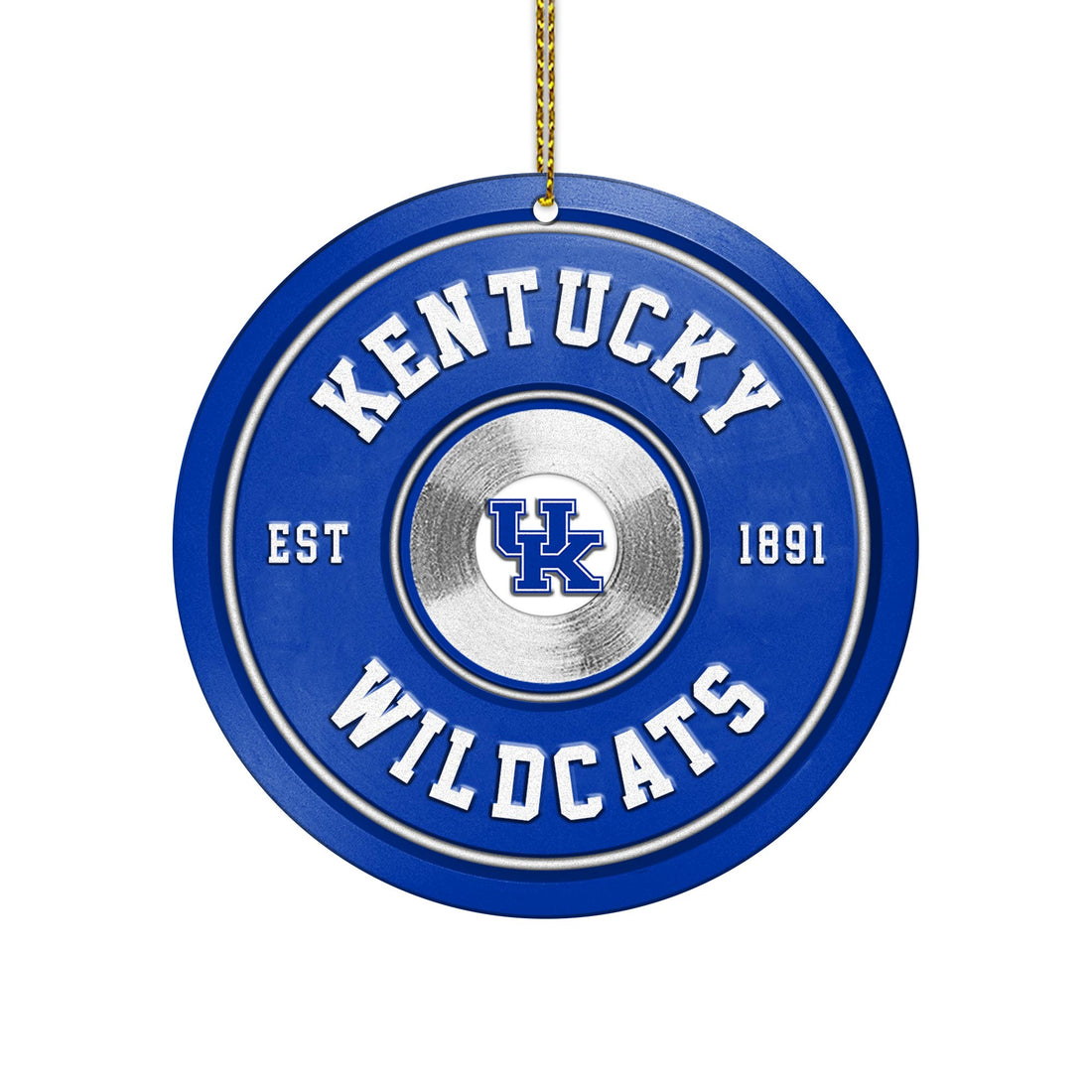 Kentucky Wildcats Fitness Circle Aluminium Ornament 2 Side Trending New Arrivals H52883 ETUG311023
