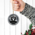 Las Vegas Raiders Circle Aluminium Custom Ornament 2 Side Trending New Arrivals H52912 ETUG311023