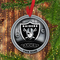Las Vegas Raiders Circle Aluminium Custom Ornament 2 Side Trending New Arrivals H52912 ETUG311023