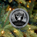 Las Vegas Raiders Circle Aluminium Custom Ornament 2 Side Trending New Arrivals H52912 ETUG311023