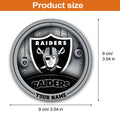 Las Vegas Raiders Circle Aluminium Custom Ornament 2 Side Trending New Arrivals H52912 ETUG311023