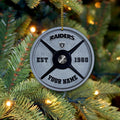 Las Vegas Raiders Fitness Circle Aluminium Custom Ornament 2 Side Trending New Arrivals H52884 ETUG311023