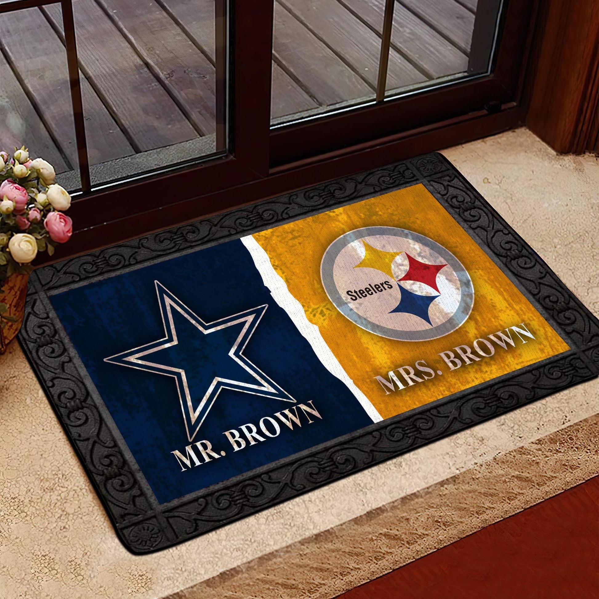 LASport247 HOUSE DIVIDED Doormat NL Custom Doormat Any Team, Any League All Over Printed DM15(6228)