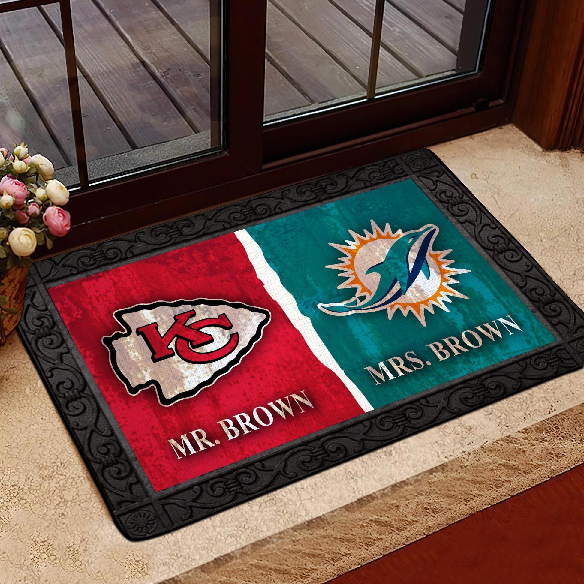 LASport247 HOUSE DIVIDED Doormat NL Custom Doormat Any Team, Any League All Over Printed DM15(6228)