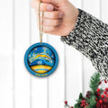Los Angeles Chargers Circle Aluminium Custom Ornament 2 Side Trending New Arrivals H52912 ETUG311023