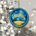 Los Angeles Chargers Circle Aluminium Custom Ornament 2 Side Trending New Arrivals H52912 ETUG311023