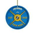 Los Angeles Chargers Fitness Circle Aluminium Custom Ornament 2 Side Trending New Arrivals H52884 ETUG311023
