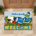 Los Angeles Chargers Football Team Doormat Personalized Your Family Name, Sport And Grinch Doormat, Football Lovers Gifts, Home Decorations ETHY-53152