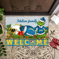 Los Angeles Chargers Football Team Doormat Personalized Your Family Name, Sport And Grinch Doormat, Football Lovers Gifts, Home Decorations ETHY-53152