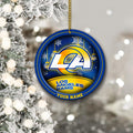 Los Angeles Rams Circle Aluminium Custom Ornament 2 Side Trending New Arrivals H52912 ETUG311023