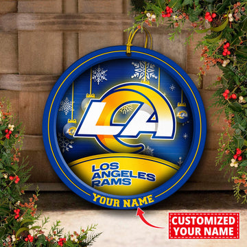Los Angeles Rams Circle Aluminium Custom Ornament 2 Side Trending New Arrivals H52912 ETUG311023