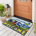 Los Angeles Rams Football Team Doormat Personalized Your Family Name, Sport And Grinch Doormat, Football Lovers Gifts, Home Decorations ETHY-53152