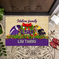 LSU TIGERS Doormat Personalized Your Name, Sport Team Doormat, Christmas Gifts For Football Fan, Home Decor ETHY-52726