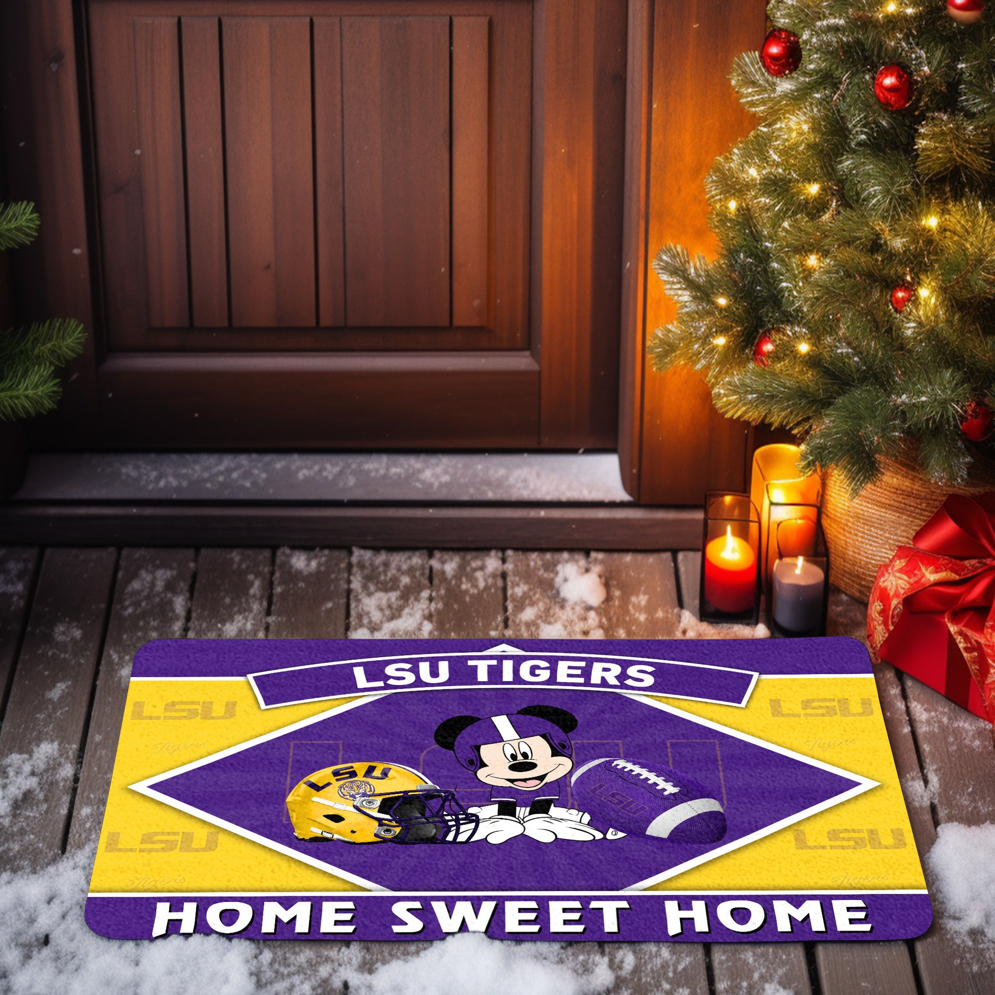 LSU TIGERS Doormat, Sport Team And MK Doormat, FootBall Fan Gifts