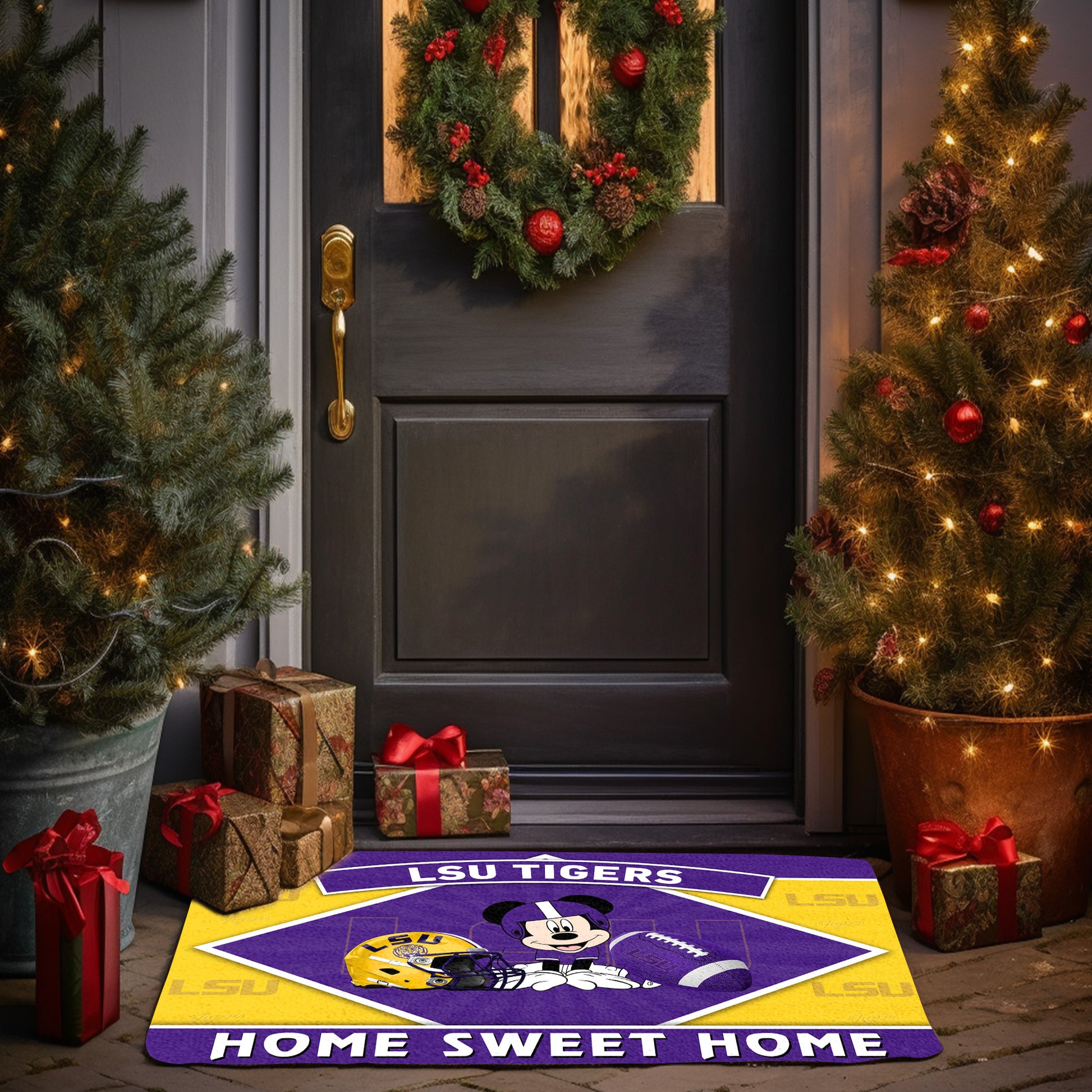 LSU TIGERS Doormat, Sport Team And MK Doormat, FootBall Fan Gifts