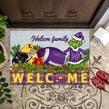 LSU TIGERS Football Team Doormat Personalized Your Family Name, Sport And Grinch Doormat, Football Lovers Gifts, Home Decorations ETHY-53152