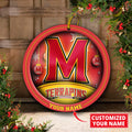 Maryland Terrapins Circle Aluminium Custom Ornament 2 Side Trending New Arrivals H52912 ETUG311023