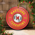 Maryland Terrapins Fitness Circle Aluminium Ornament 2 Side Trending New Arrivals H52883 ETUG311023