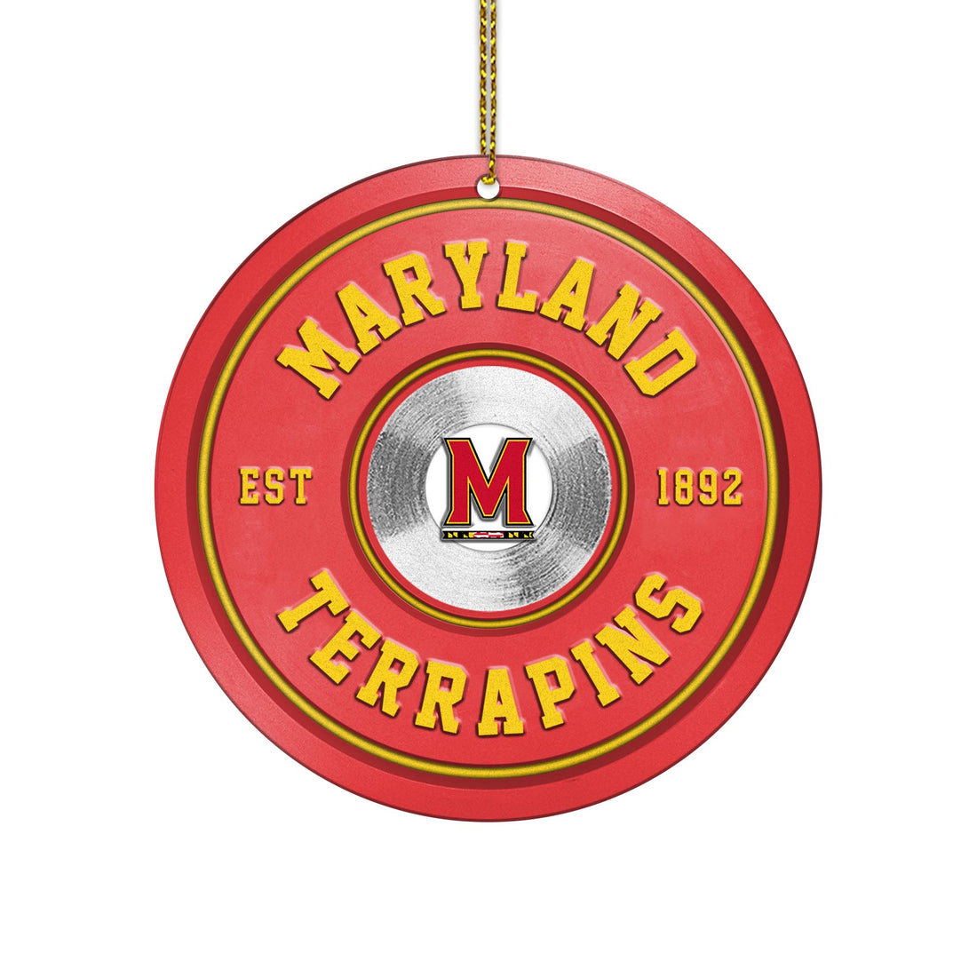 Maryland Terrapins Fitness Circle Aluminium Ornament 2 Side Trending New Arrivals H52883 ETUG311023