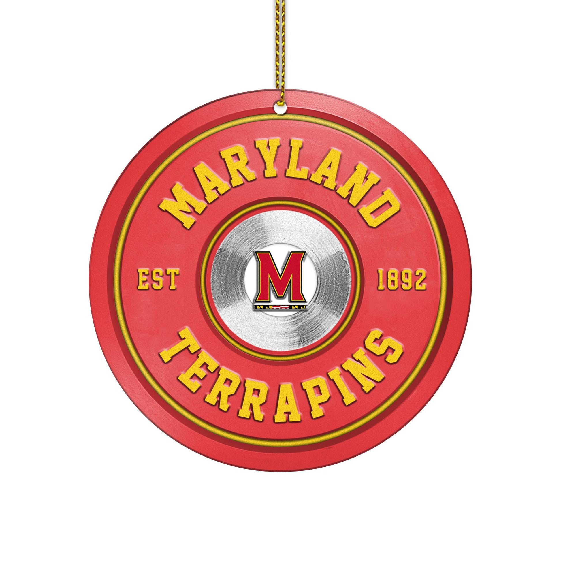 Maryland Terrapins Fitness Circle Aluminium Ornament 2 Side Trending New Arrivals H52883 ETUG311023