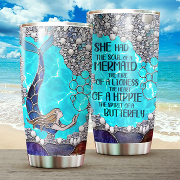 Mermaid Tumbler, Gift for Mermaid Lovers 20 OZ Car Mug