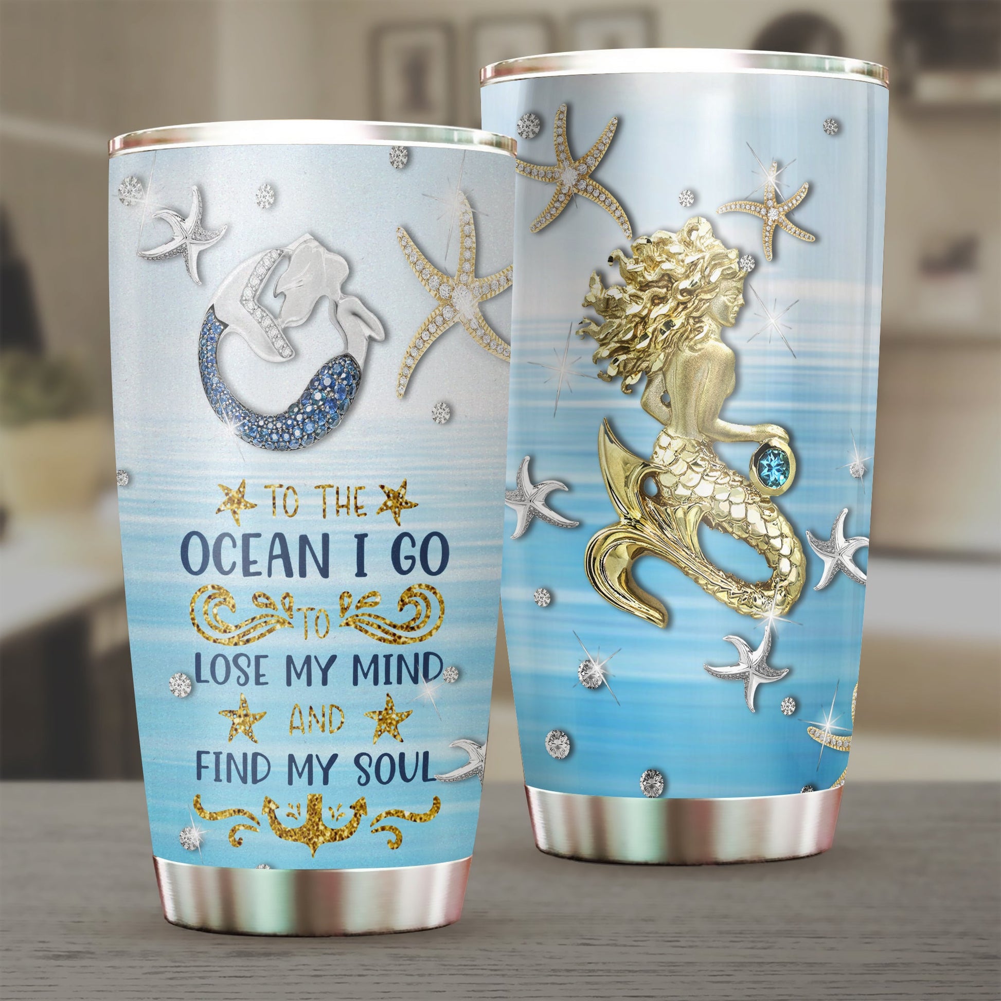 Mermaid Tumbler, Gift for Mermaid Lovers - TB316PA - BMGifts (formerly Best Memorial Gifts)