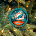 Miami Dolphins Circle Aluminium Custom Ornament 2 Side Trending New Arrivals H52912 ETUG311023