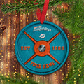 Miami Dolphins Fitness Circle Aluminium Custom Ornament 2 Side Trending New Arrivals H52884 ETUG311023
