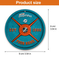 Miami Dolphins Fitness Circle Aluminium Custom Ornament 2 Side Trending New Arrivals H52884 ETUG311023