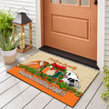 Miami Hurricanes Doormat Personalized Your Name, Sport Team Doormat, Christmas Gifts For Football Fan, Home Decor ETHY-52726