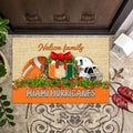 Miami Hurricanes Doormat Personalized Your Name, Sport Team Doormat, Christmas Gifts For Football Fan, Home Decor ETHY-52726