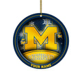 Michigan Wolverines Circle Aluminium Custom Ornament 2 Side Trending New Arrivals H52912 ETUG311023