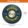 Michigan Wolverines Fitness Circle Aluminium Ornament 2 Side Trending New Arrivals H52883 ETUG311023