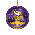 Minnesota Vikings Circle Aluminium Custom Ornament 2 Side Trending New Arrivals H52912 ETUG311023